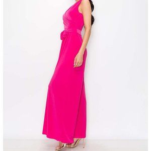 Last Tango Surplice Jumpsuit w Tie Waist NWT Sz M